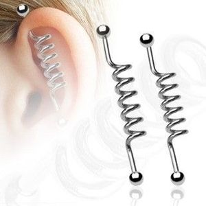Piercing industrial ureche - arc - Lungime piercing: 32 mm imagine