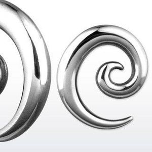 Expander spiralat din oţel inoxidabil, diferite dimensiuni - Diametru piercing: 2 mm imagine