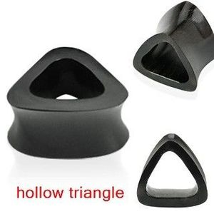 Tunel gol pentru ureche, în formă de triunghi - Lungime: 10 mm, Lățime: 9, 5 mm imagine