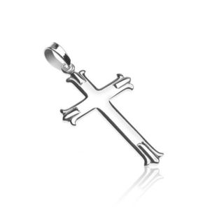 Pandantiv argint - cruce cu vârfuri triple imagine