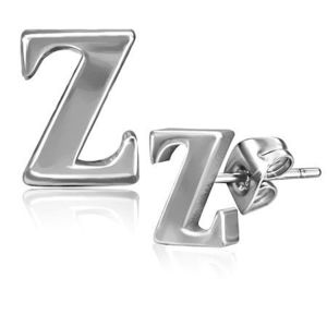 Cercei din oţel - litera Z, închidere cu şurub imagine