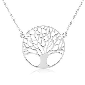 Colier din argint 925, lanț finuț, model copacul vieții imagine