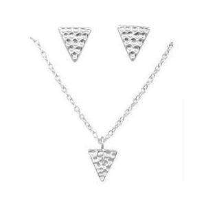 Set de bijuterii din argint 925 triunghi, Adorabel imagine