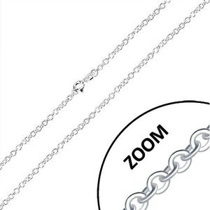 Lanț din argint 925 - zale rotunde unite perpendicular, 2, 6 mm imagine