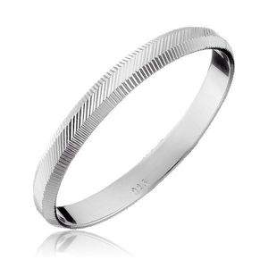 Inel din argint 925 - model perpendicular și diagonal, 2 mm - Marime inel: 50 imagine