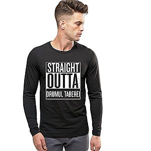 Bluza barbati neagra - Straight Outta Drumul Taberei imagine