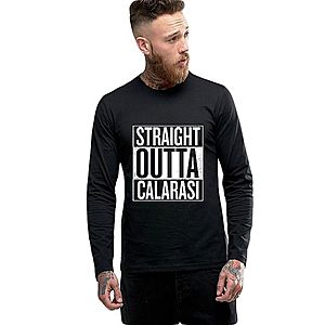 Bluza barbati neagra - Straight Outta Calarasi imagine
