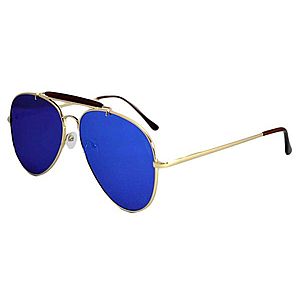Ochelari de soare Aviator Outdoorsman Albastru - Auriu imagine