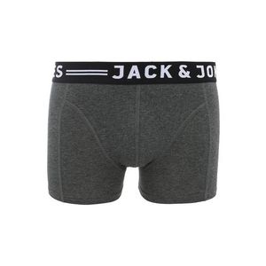 JACK & JONES Boxeri 'Sense' gri închis / negru / alb imagine
