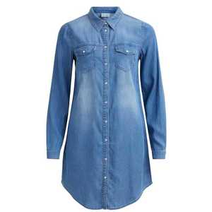 VILA Rochie tip bluză denim albastru imagine