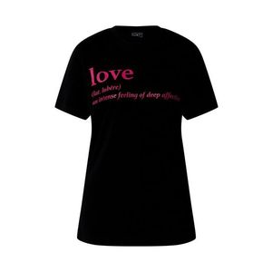 Mister Tee Tricou 'Love Definition' roz neon / negru imagine