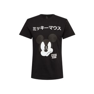 Mister Tee Tricou 'Mickey Japanese' gri bazalt / negru / alb imagine