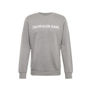 Calvin Klein Jeans Bluză de molton gri amestecat / alb imagine
