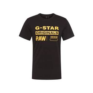 G-Star RAW Tricou 'Graphic 8' negru / galben imagine