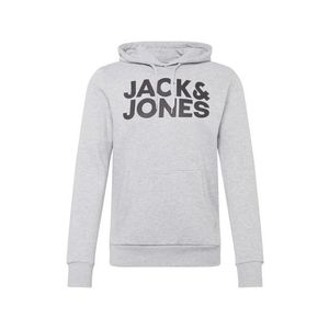 JACK & JONES Bluză de molton gri deschis / negru imagine