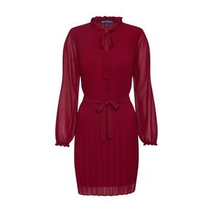 Mela London Rochie 'LONG SLEEVE PLEATED BELTED DRESS' roșu imagine