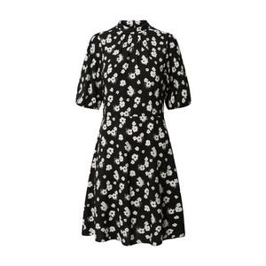 Dorothy Perkins Rochie tip bluză 'Floral Bubble Sleeve Mini Dress' negru imagine
