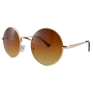 Ochelari de soare Rotunzi Retro John Lennon Maro degrade - Auriu imagine