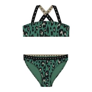 Shiwi Costum de baie două piese 'luxe leopard' verde imagine