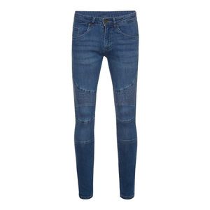 Urban Classics Jeans 'Slim Fit Biker' albastru denim imagine
