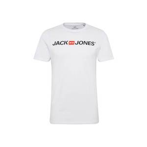 JACK & JONES Tricou 'ECORP LOGO' roșu / negru / alb imagine