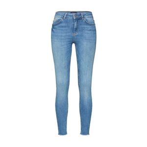 PIECES Jeans 'PCDELLY MW SKN CRP JNS NOOS' albastru denim imagine