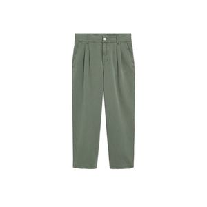 MANGO Pantaloni cu buzunare verde imagine