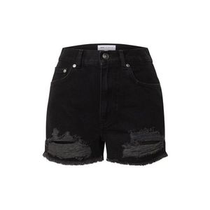 NU-IN Jeans 'Distressed Denim Shorts' negru imagine