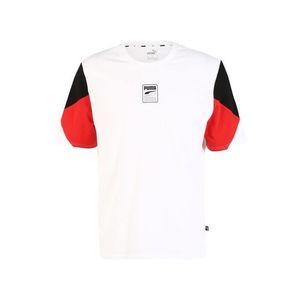 PUMA Tricou funcțional 'Rebel Advanced' alb / roșu / negru imagine