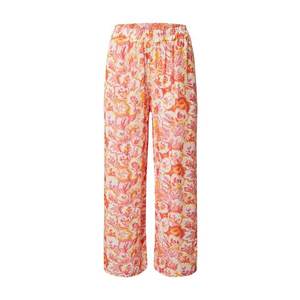 Zwillingsherz Pantaloni 'Milla' alb / pitaya / roz deschis / galben / portocaliu deschis imagine
