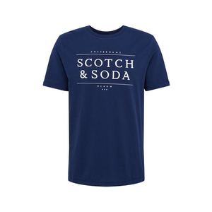 SCOTCH & SODA Tricou navy / alb imagine