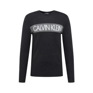 Calvin Klein Bluză de molton alb / negru / gri imagine