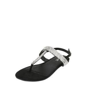 Hailys Flip-flops 'Isa' negru / argintiu imagine