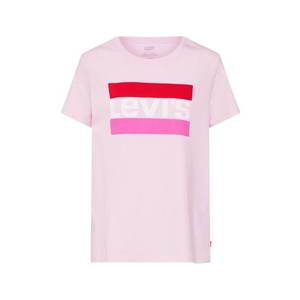 LEVI'S Tricou 'The Perfect' roz / roși aprins / alb imagine