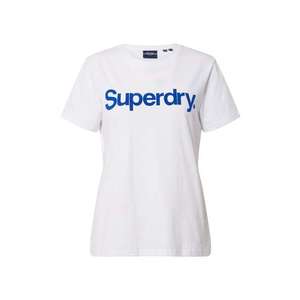 Superdry Tricou 'CL Flock' albastru / alb imagine