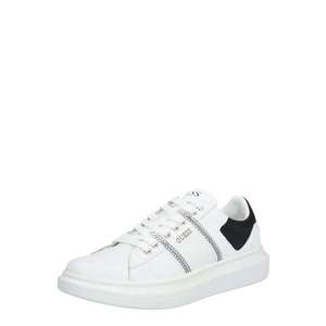 GUESS Sneaker low 'Salerno' negru / alb / argintiu imagine