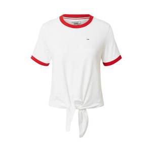 Tommy Jeans Tricou roșu / alb imagine