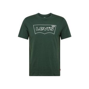 LEVI'S Tricou 'HOUSEMARK' verde închis / alb imagine