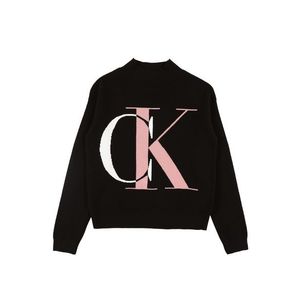 Calvin Klein Jeans Pulover negru / roz / alb imagine