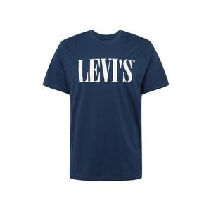 LEVI'S Tricou alb / albastru închis imagine