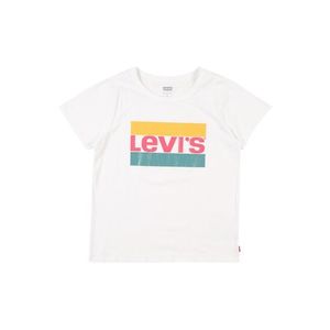 LEVI'S Tricou alb / turcoaz / roșu deschis / galben imagine