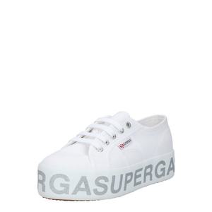 SUPERGA Sneaker low alb / argintiu imagine