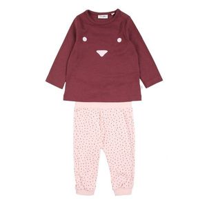Sanetta Pure Pijamale roșu vin / roz imagine