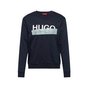 HUGO Bluză de molton 'Dicago' albastru închis / alb imagine