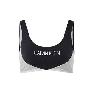 Calvin Klein Swimwear Sutien negru / alb imagine
