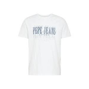 Pepe Jeans Tricou 'Snow' offwhite / albastru imagine