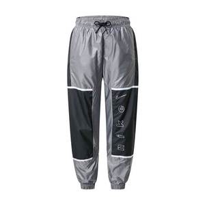 Nike Sportswear Pantaloni negru / alb / gri argintiu imagine