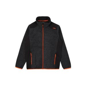 CMP Jachetă fleece funcțională gri metalic / portocaliu neon imagine