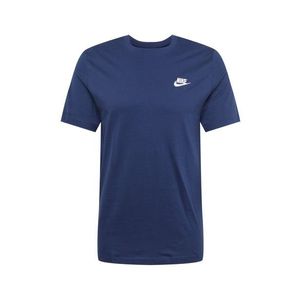 Nike Sportswear Tricou 'Club' bleumarin / alb imagine