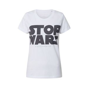 EINSTEIN & NEWTON Tricou 'Stop Wars' negru / alb imagine